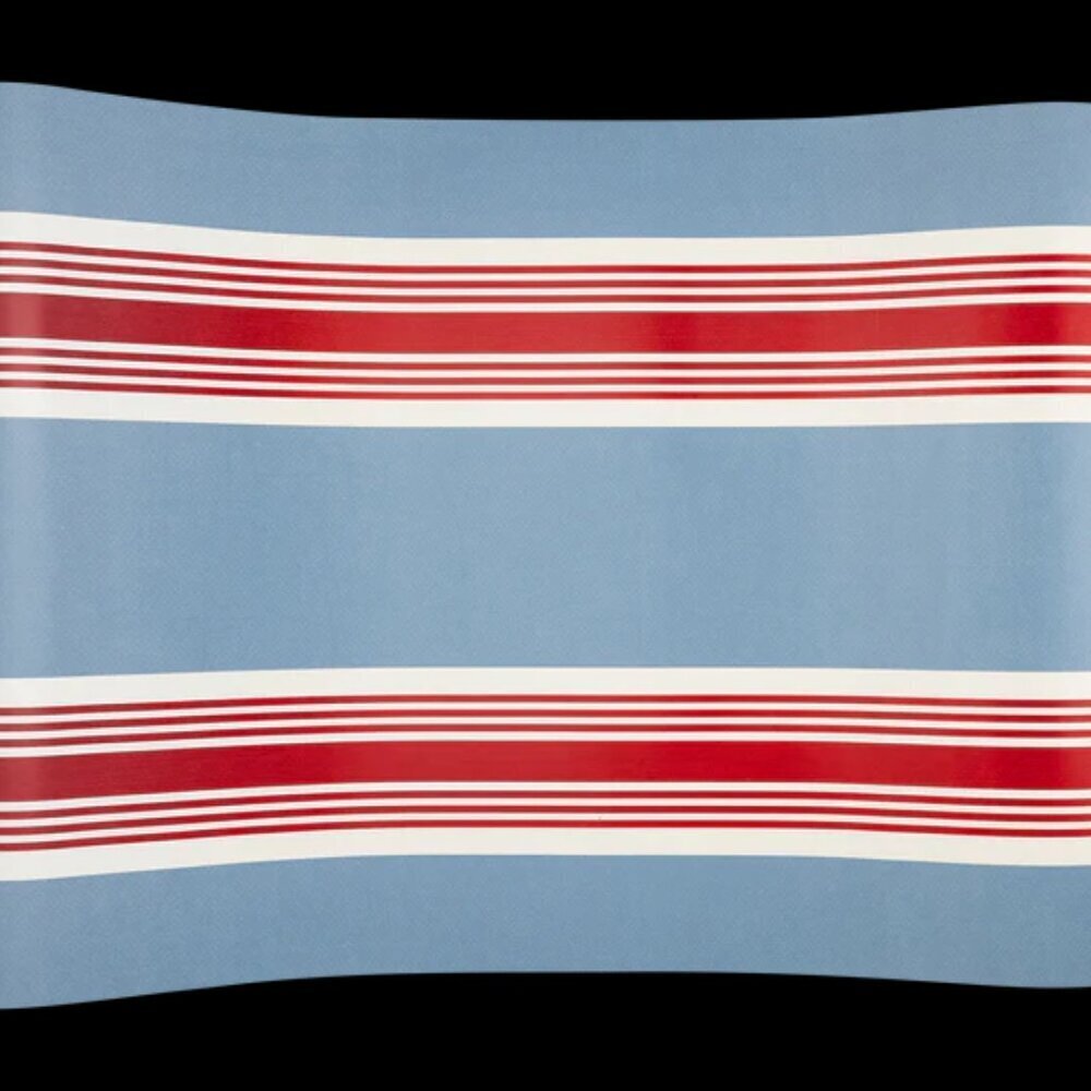NWT - My Mind’s Eye Hamptons Striped Paper Table Runner 16 x 120 inch